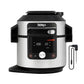 Ninja Foodi MAX 15-in-1 SmartLid Multi-Cooker 7.5L [OL750UK] Smart Cook System, Digital Cooking Probe, Electric Pressure Cooker, Air Fryer